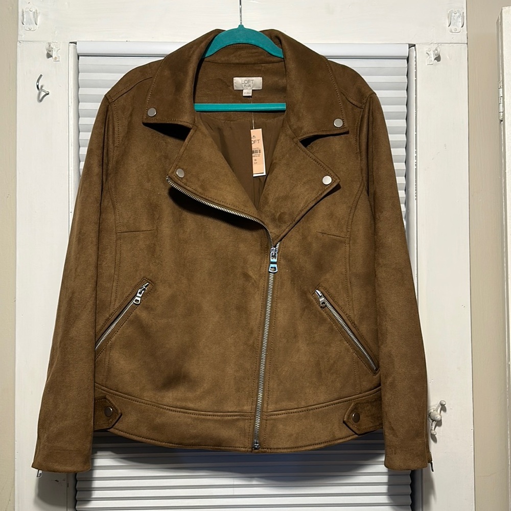 Brown Faux Suede Jacket